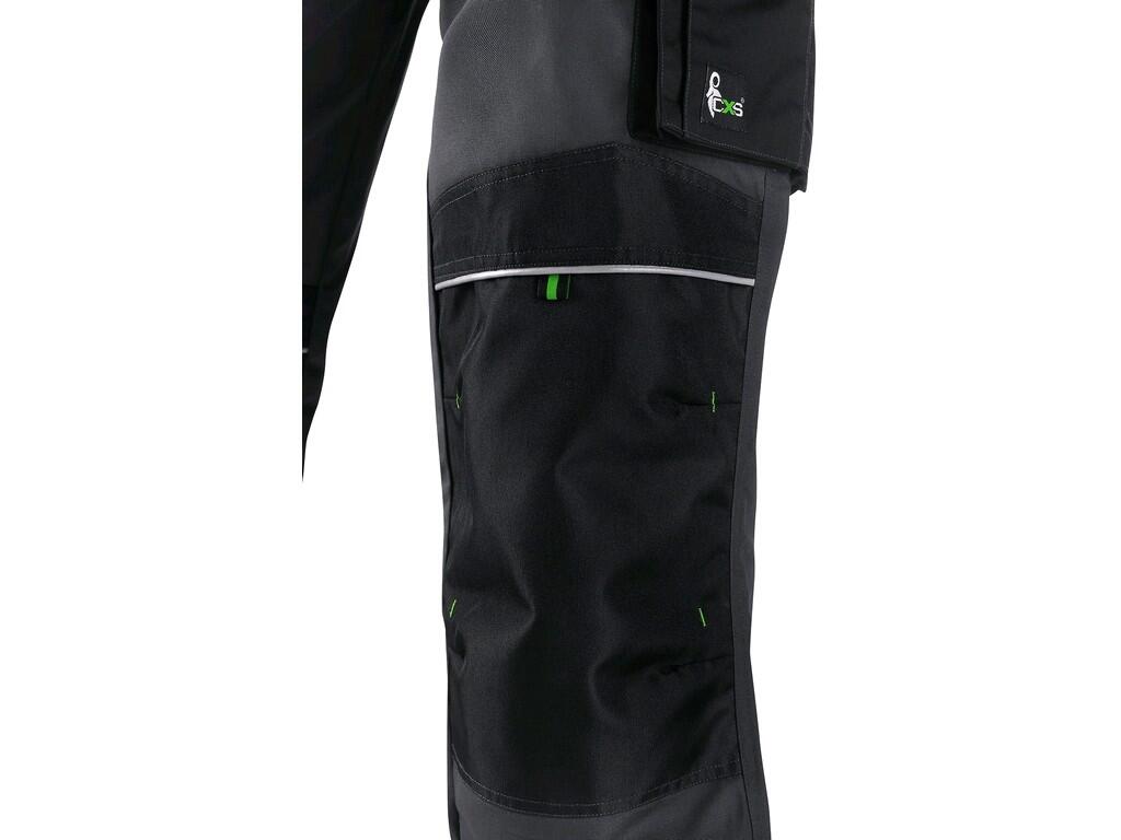 Nohavice CXS SIRIUS NIKOLAS, 170cm-176cm, sivo-zelené